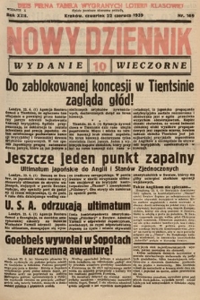 Nowy Dziennik (wydanie wieczorne). 1939, nr 169