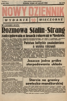 Nowy Dziennik (wydanie wieczorne). 1939, nr 175