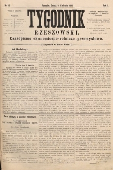 Tygodnik Rzeszowski : czasopismo ekonomiczno-rolniczo-przemysłowe. R. 1, 1883, nr 13