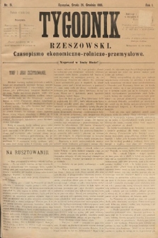 Tygodnik Rzeszowski : czasopismo ekonomiczno-rolniczo-przemysłowe. R. 1, 1883, nr 51