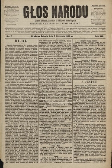 Głos Narodu : dziennik polityczny, założony w r. 1893 przez Józefa Rogosza (wydanie poranne). 1905, nr 7