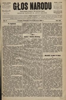 Głos Narodu : dziennik polityczny, założony w r. 1893 przez Józefa Rogosza (wydanie poranne). 1905, nr 8