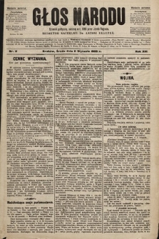 Głos Narodu : dziennik polityczny, założony w r. 1893 przez Józefa Rogosza (wydanie poranne). 1905, nr 11