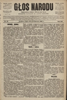 Głos Narodu : dziennik polityczny, założony w r. 1893 przez Józefa Rogosza (wydanie poranne). 1905, nr 13