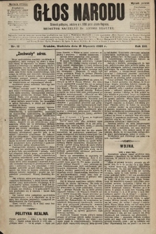 Głos Narodu : dziennik polityczny, założony w r. 1893 przez Józefa Rogosza (wydanie poranne). 1905, nr 15