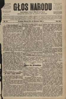 Głos Narodu : dziennik polityczny, założony w r. 1893 przez Józefa Rogosza (wydanie poranne). 1905, nr 24