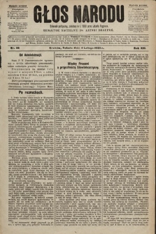 Głos Narodu : dziennik polityczny, założony w r. 1893 przez Józefa Rogosza (wydanie poranne). 1905, nr 35