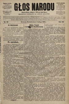 Głos Narodu : dziennik polityczny, założony w r. 1893 przez Józefa Rogosza (wydanie poranne). 1905, nr 36
