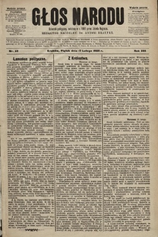 Głos Narodu : dziennik polityczny, założony w r. 1893 przez Józefa Rogosza (wydanie poranne). 1905, nr 48