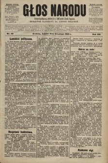 Głos Narodu : dziennik polityczny, założony w r. 1893 przez Józefa Rogosza (wydanie poranne). 1905, nr 49