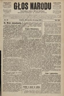 Głos Narodu : dziennik polityczny, założony w r. 1893 przez Józefa Rogosza (wydanie poranne). 1905, nr 52