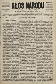 Głos Narodu : dziennik polityczny, założony w r. 1893 przez Józefa Rogosza (wydanie poranne). 1905, nr 55