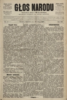 Głos Narodu : dziennik polityczny, założony w r. 1893 przez Józefa Rogosza (wydanie poranne). 1905, nr 49 [i.e. 57]