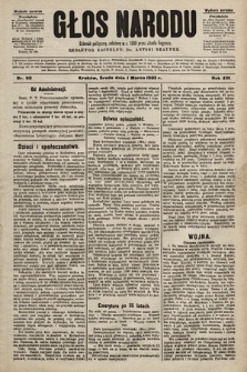 Głos Narodu : dziennik polityczny, założony w r. 1893 przez Józefa Rogosza (wydanie poranne). 1905, nr 60