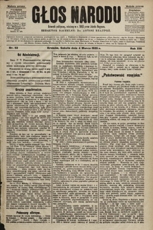 Głos Narodu : dziennik polityczny, założony w r. 1893 przez Józefa Rogosza (wydanie poranne). 1905, nr 63