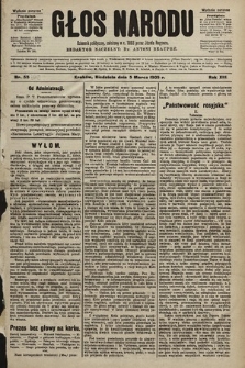 Głos Narodu : dziennik polityczny, założony w r. 1893 przez Józefa Rogosza (wydanie poranne). 1905, nr 55 [i.e. 64]