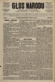 Głos Narodu : dziennik polityczny, założony w r. 1893 przez Józefa Rogosza (wydanie poranne). 1905, nr 71