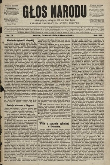 Głos Narodu : dziennik polityczny, założony w r. 1893 przez Józefa Rogosza (wydanie poranne). 1905, nr 75