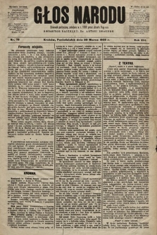 Głos Narodu : dziennik polityczny, założony w r. 1893 przez Józefa Rogosza (wydanie poranne). 1905, nr 79