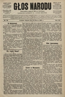 Głos Narodu : dziennik polityczny, założony w r. 1893 przez Józefa Rogosza (wydanie poranne). 1905, nr 86