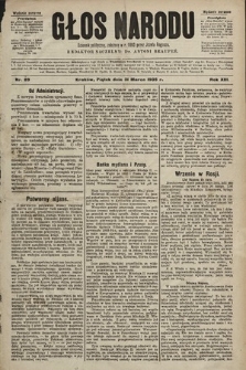 Głos Narodu : dziennik polityczny, założony w r. 1893 przez Józefa Rogosza (wydanie poranne). 1905, nr 89