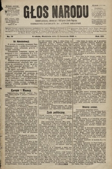 Głos Narodu : dziennik polityczny, założony w r. 1893 przez Józefa Rogosza (wydanie poranne). 1905, nr 91