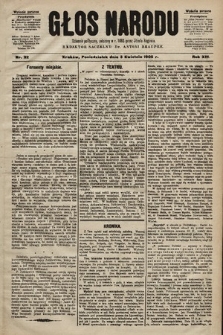 Głos Narodu : dziennik polityczny, założony w r. 1893 przez Józefa Rogosza (wydanie poranne). 1905, nr 92