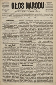 Głos Narodu : dziennik polityczny, założony w r. 1893 przez Józefa Rogosza (wydanie poranne). 1905, nr 93