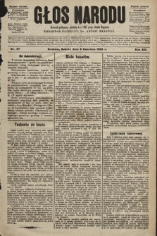 Głos Narodu : dziennik polityczny, założony w r. 1893 przez Józefa Rogosza (wydanie poranne). 1905, nr 97