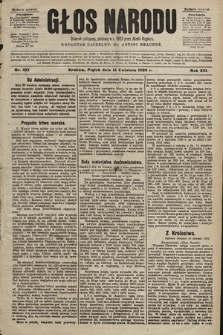 Głos Narodu : dziennik polityczny, założony w r. 1893 przez Józefa Rogosza (wydanie poranne). 1905, nr 103