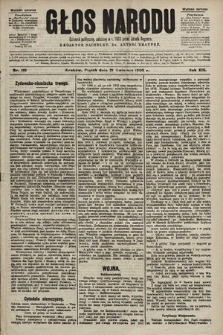 Głos Narodu : dziennik polityczny, założony w r. 1893 przez Józefa Rogosza (wydanie poranne). 1905, nr 110