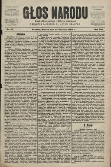 Głos Narodu : dziennik polityczny, założony w r. 1893 przez Józefa Rogosza (wydanie poranne). 1905, nr 113