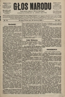 Głos Narodu : dziennik polityczny, założony w r. 1893 przez Józefa Rogosza (wydanie poranne). 1905, nr 114