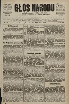 Głos Narodu : dziennik polityczny, założony w r. 1893 przez Józefa Rogosza (wydanie poranne). 1905, nr 115