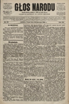Głos Narodu : dziennik polityczny, założony w r. 1893 przez Józefa Rogosza (wydanie poranne). 1905, nr 116