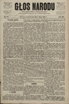 Głos Narodu : dziennik polityczny, założony w r. 1893 przez Józefa Rogosza (wydanie poranne). 1905, nr 119