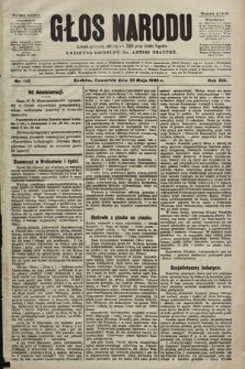 Głos Narodu : dziennik polityczny, założony w r. 1893 przez Józefa Rogosza (wydanie poranne). 1905, nr 142