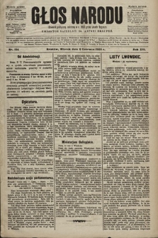 Głos Narodu : dziennik polityczny, założony w r. 1893 przez Józefa Rogosza (wydanie poranne). 1905, nr 154