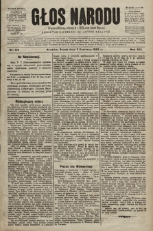 Głos Narodu : dziennik polityczny, założony w r. 1893 przez Józefa Rogosza (wydanie poranne). 1905, nr 155