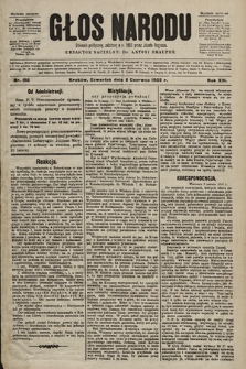 Głos Narodu : dziennik polityczny, założony w r. 1893 przez Józefa Rogosza (wydanie poranne). 1905, nr 156