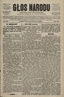 Głos Narodu : dziennik polityczny, założony w r. 1893 przez Józefa Rogosza (wydanie poranne). 1905, nr 157