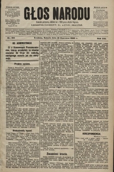 Głos Narodu : dziennik polityczny, założony w r. 1893 przez Józefa Rogosza (wydanie poranne). 1905, nr 158