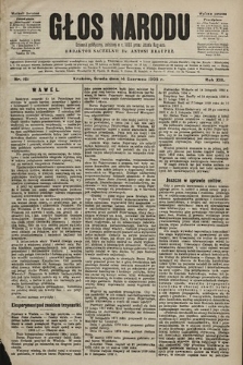 Głos Narodu : dziennik polityczny, założony w r. 1893 przez Józefa Rogosza (wydanie poranne). 1905, nr 161