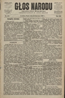 Głos Narodu : dziennik polityczny, założony w r. 1893 przez Józefa Rogosza (wydanie poranne). 1905, nr 170