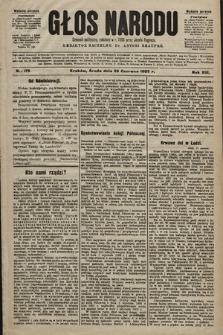 Głos Narodu : dziennik polityczny, założony w r. 1893 przez Józefa Rogosza (wydanie poranne). 1905, nr 175