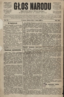 Głos Narodu : dziennik polityczny, założony w r. 1893 przez Józefa Rogosza (wydanie poranne). 1905, nr 178