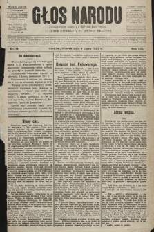 Głos Narodu : dziennik polityczny, założony w r. 1893 przez Józefa Rogosza (wydanie poranne). 1905, nr 181