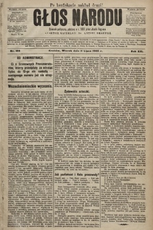 Głos Narodu : dziennik polityczny, założony w r. 1893 przez Józefa Rogosza (wydanie poranne). 1905, nr 188 (po konfiskacie nakład drugi)