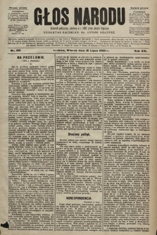 Głos Narodu : dziennik polityczny, założony w r. 1893 przez Józefa Rogosza (wydanie poranne). 1905, nr 195
