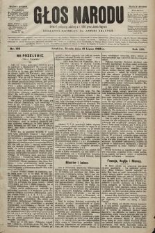Głos Narodu : dziennik polityczny, założony w r. 1893 przez Józefa Rogosza (wydanie poranne). 1905, nr 196